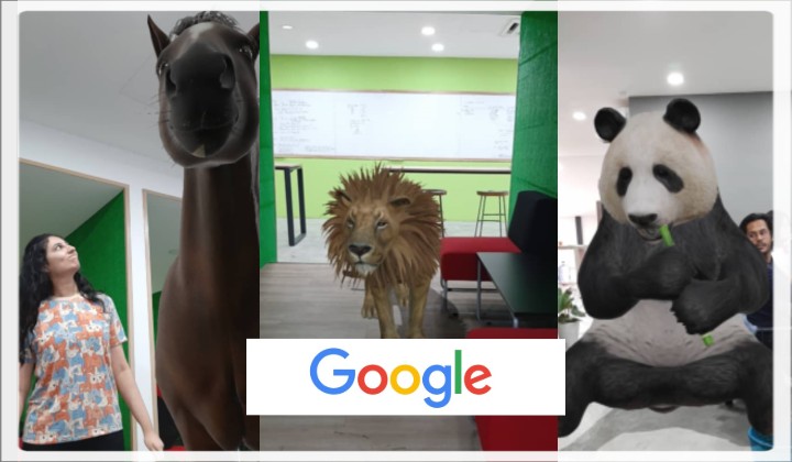 We tried out the new 3D AR Google Search and it is WILD! | TRP