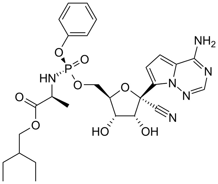 This image has an empty alt attribute; its file name is Remdesivir-chemical-structure.jpg