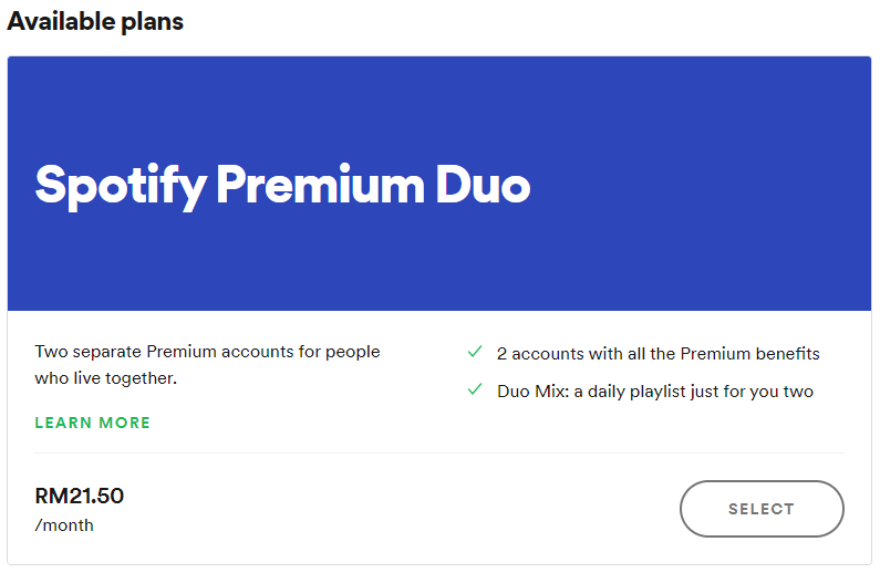 Spotify Premium Duo Plan For Couples Roommates Housemates Now Available In Malaysia Trp