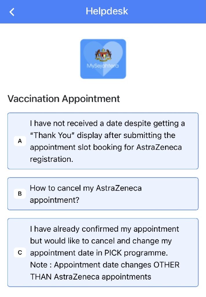Mysejahtera cancel vaccine how to appointment Confirm vaccination
