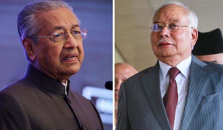 Mahathir tun najib vs