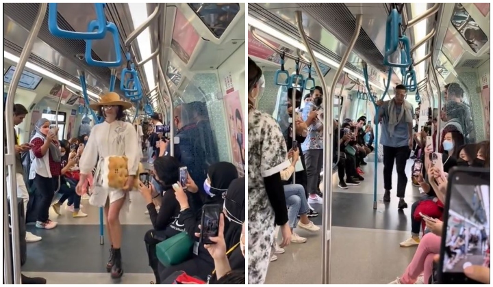AEON Fashion Preview dalam gerabak MRT