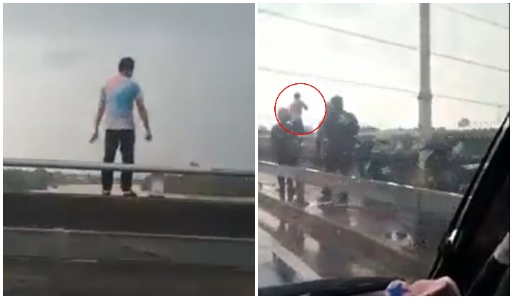 Lelaki Tak Jadi Terjun Jambatan Di Terengganu Lepas Dipujuk Orang Awam