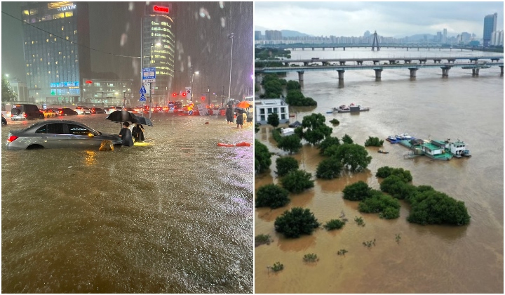 7 Maut Lepas Bandar Seoul Di Korea Selatan Dilanda Banjir Terburuk