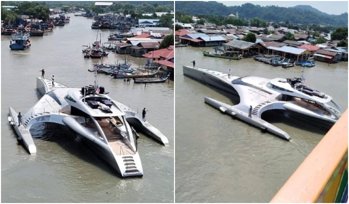 Kapal Layar RM200 Juta Di Muara Sungai Perlis Raih Perhatian Penduduk Setempat