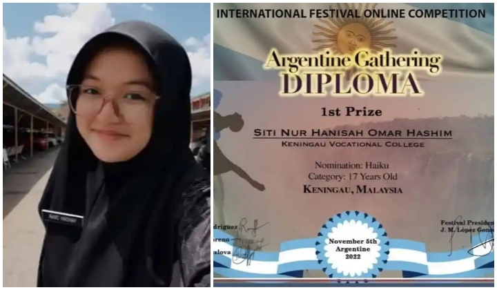 Pelajar Malaysia Juara Pertandingan Menulis Haiku Di Argentina. Power!