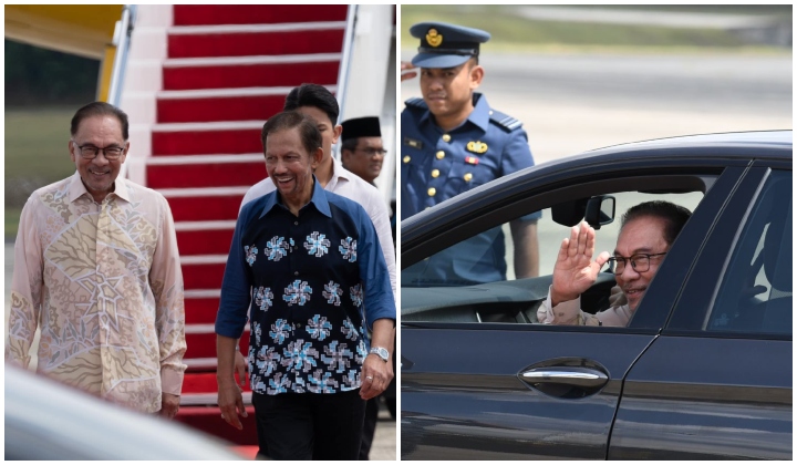Sultan Brunei Pandu Sendiri Kereta 41KM Bawa Anwar Ibrahim Ke Seri Perdana (4)