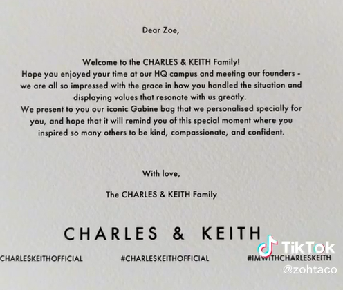 Charles & Keith Viral Girl Zoe Gets Free Bags For Her Inspiring Act