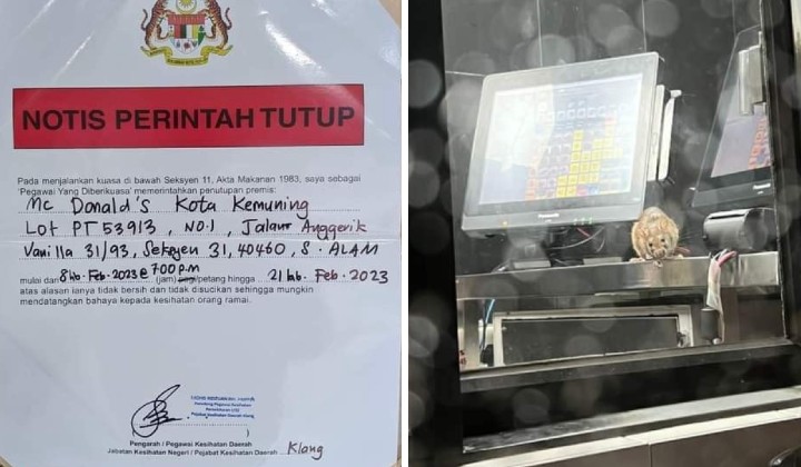 McD Kota Kemuning Temporarily Close After Mouse Found In Premise | TRP