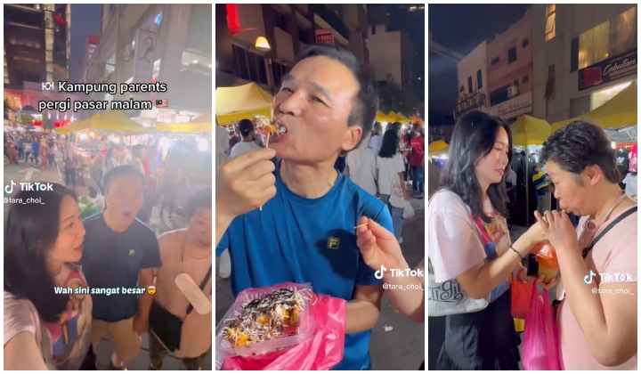 [Video] TikToker Korea Bawa Ibu Bapa Ke Pasar Malam, Teruja Cuba 'Street Food' Di Malaysia