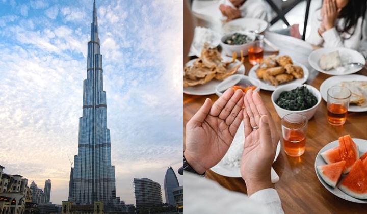 Penduduk Burj Khalifa Berbuka Puasa Dengan 3 Waktu Berbeza, Paling Atas Paling Lambat!