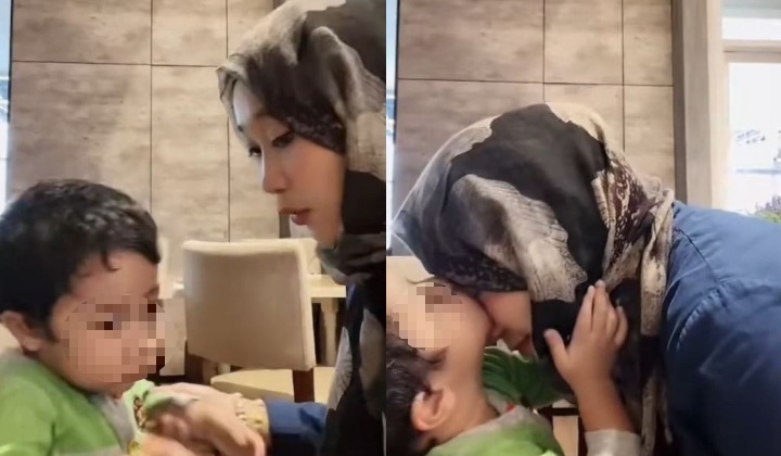 "Terus Sejuk Hati" - Aksi Anak Kecil Cium Pip Ibu Ketika Dibebel Buat Ramai 'Cair'